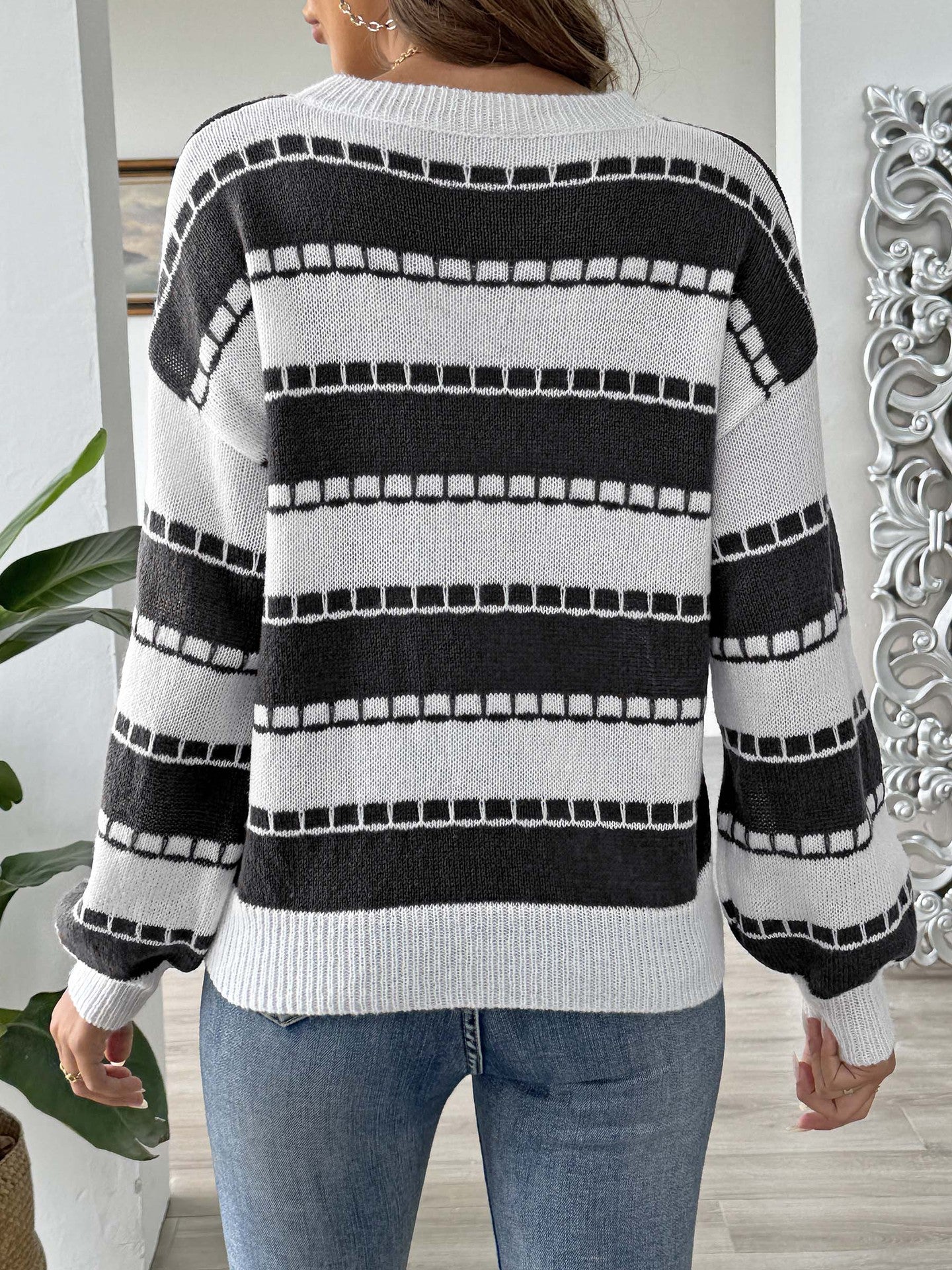 Women Striped Pullover Sweaters