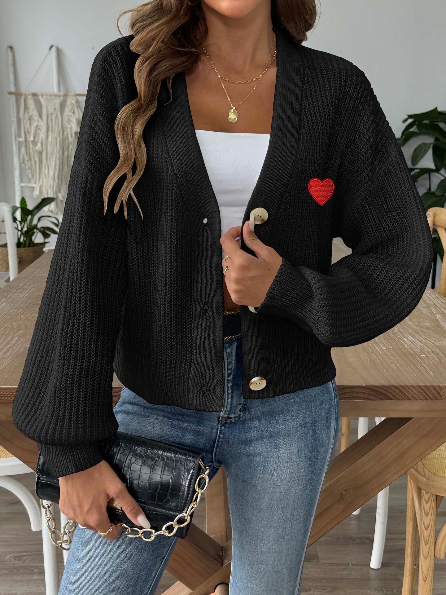 Women Long Sleeves Ribbed Sweaters