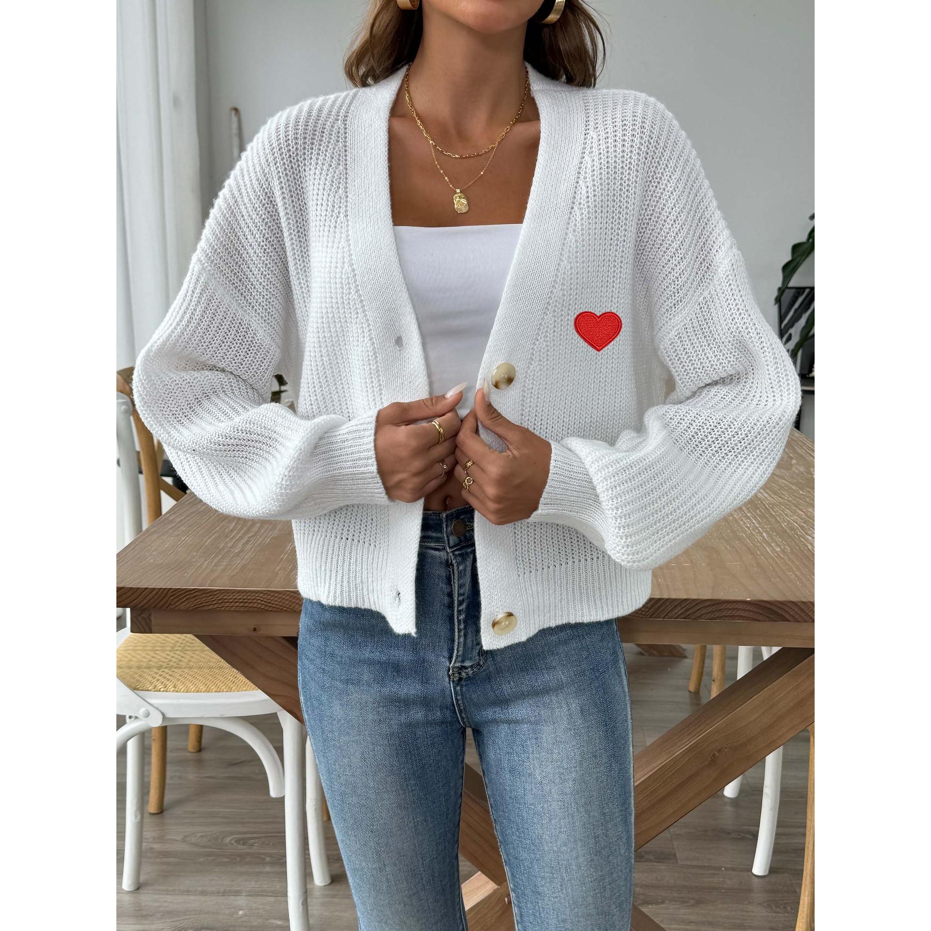 Women Ribbed Long Sleeves Cardigan