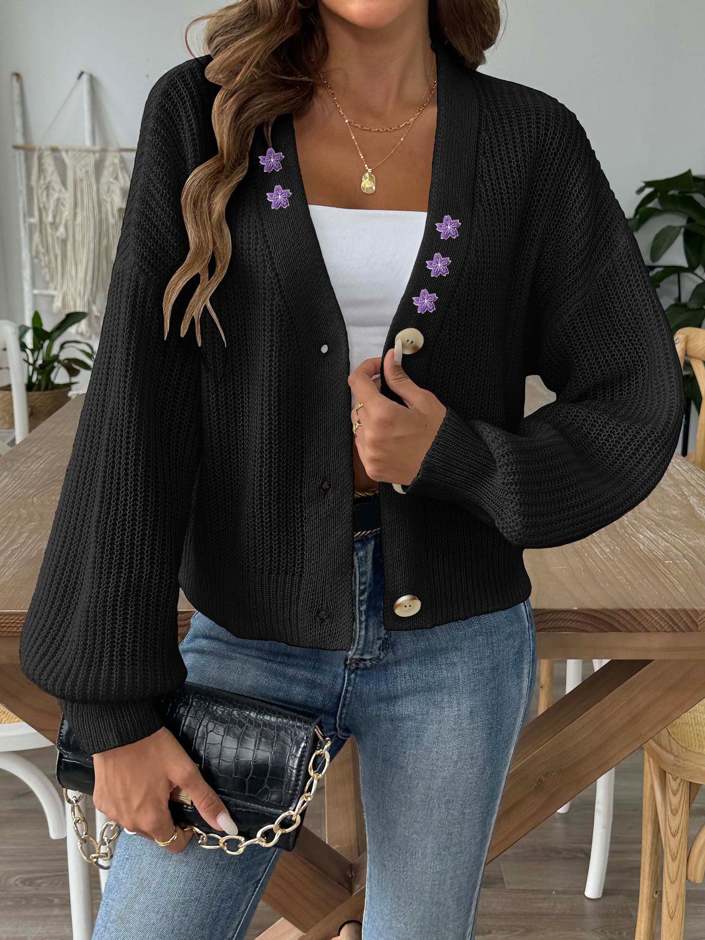 Women Cable Knit Sweater