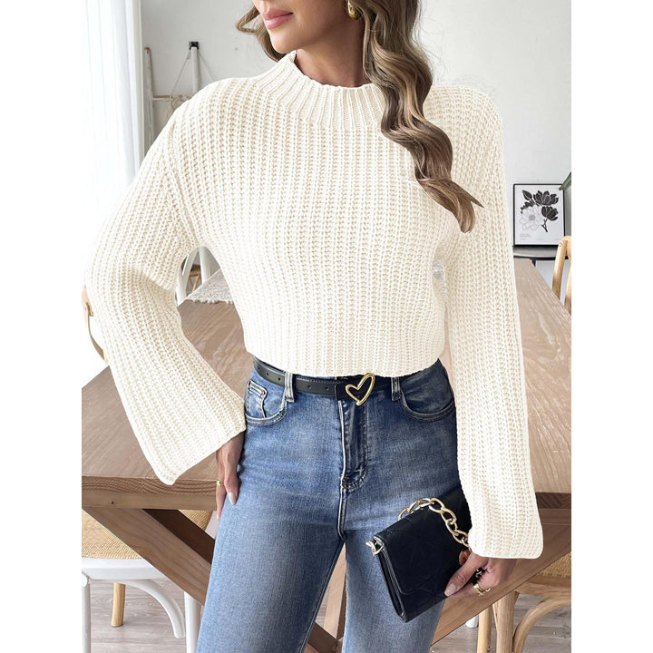 Women Round Neck Long Sleeves Pullover