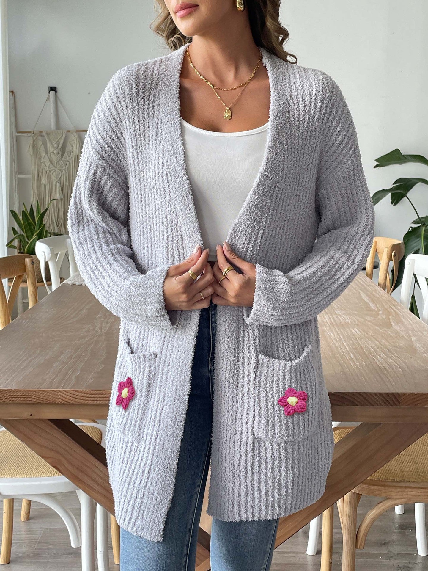 Longline Open Front Shrug