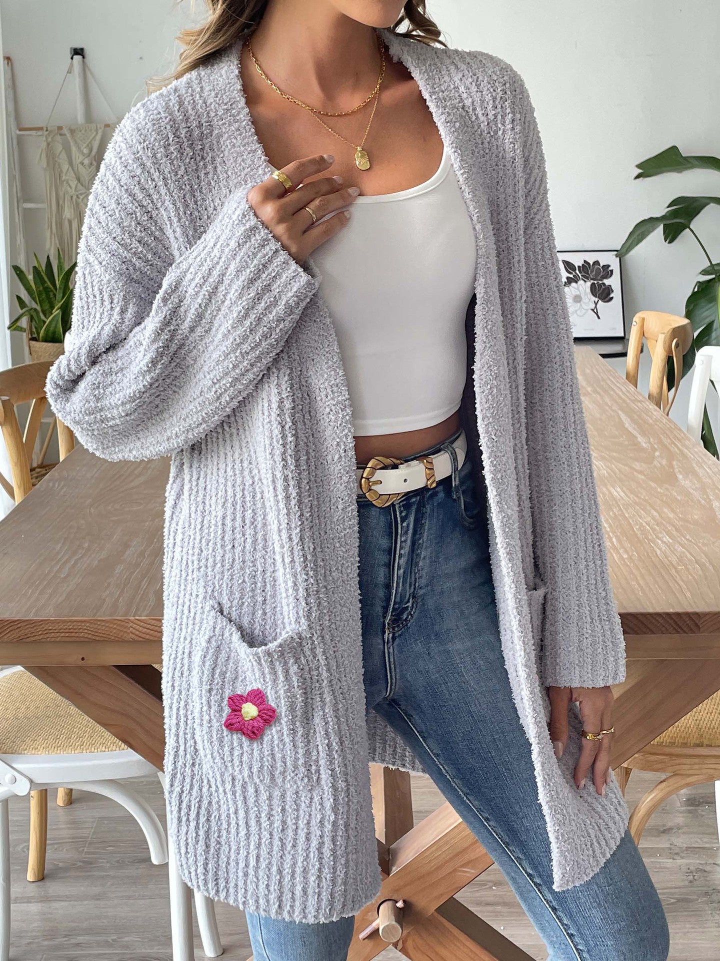 Longline Open Front Shrug