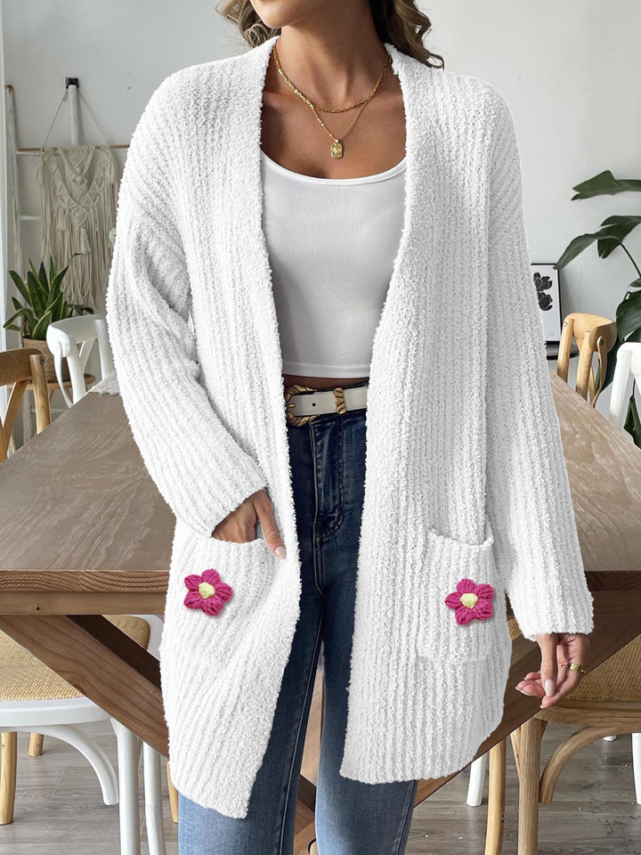 Self Design Longline Open Front Shrug
