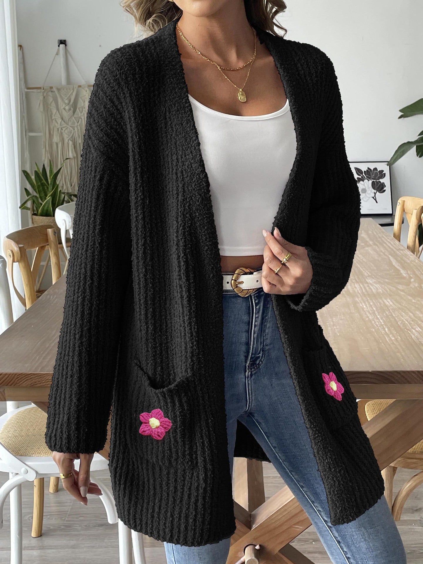 Longline Open Front Shrug