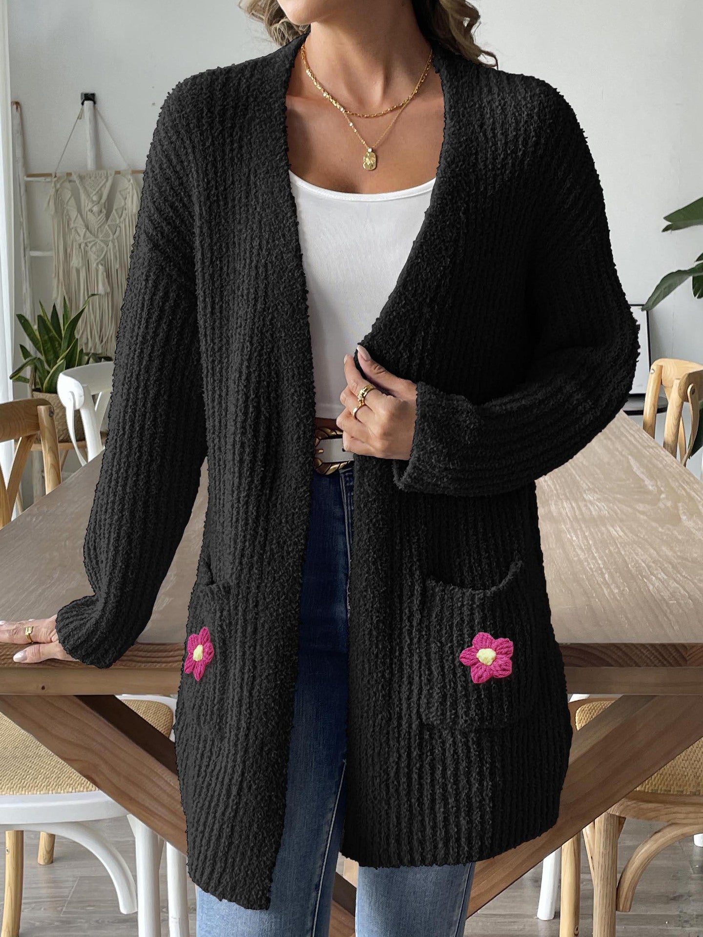 Longline Open Front Shrug