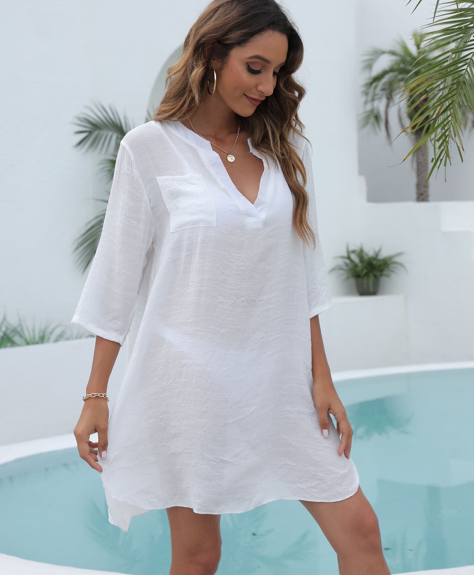 Chiffon Fit & Flare Dress