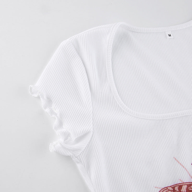 Women Floral Printed Extended Sleeves Top