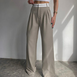 Women Loose Fit Easy Wash Trousers