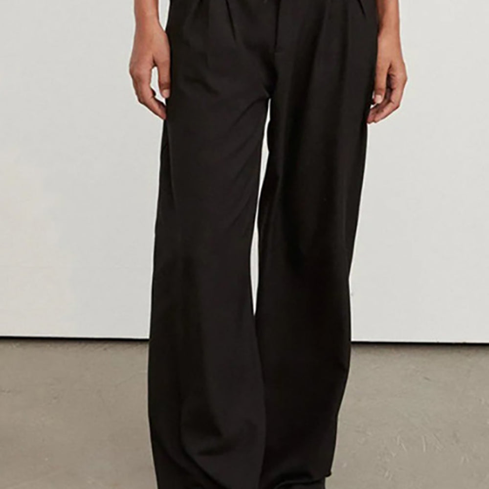 Women Loose Fit Easy Wash Trousers