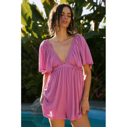 Solid V-Neck Jumpsuit