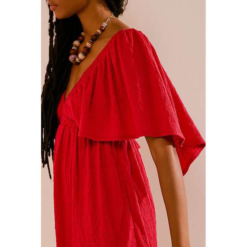 Solid V-Neck Jumpsuit