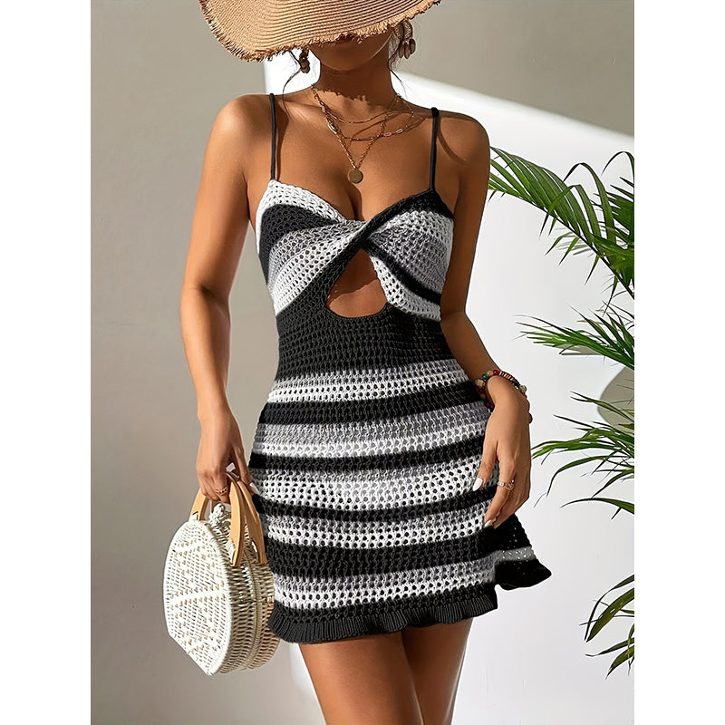 Colourblocked Sheath Dress