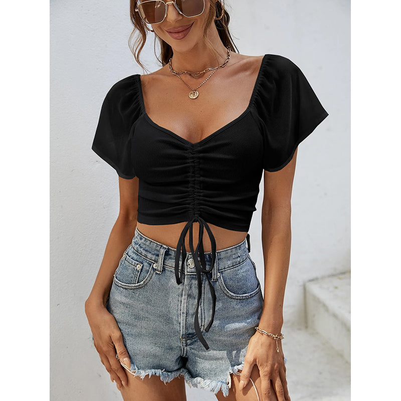Solid Regular Crop Top