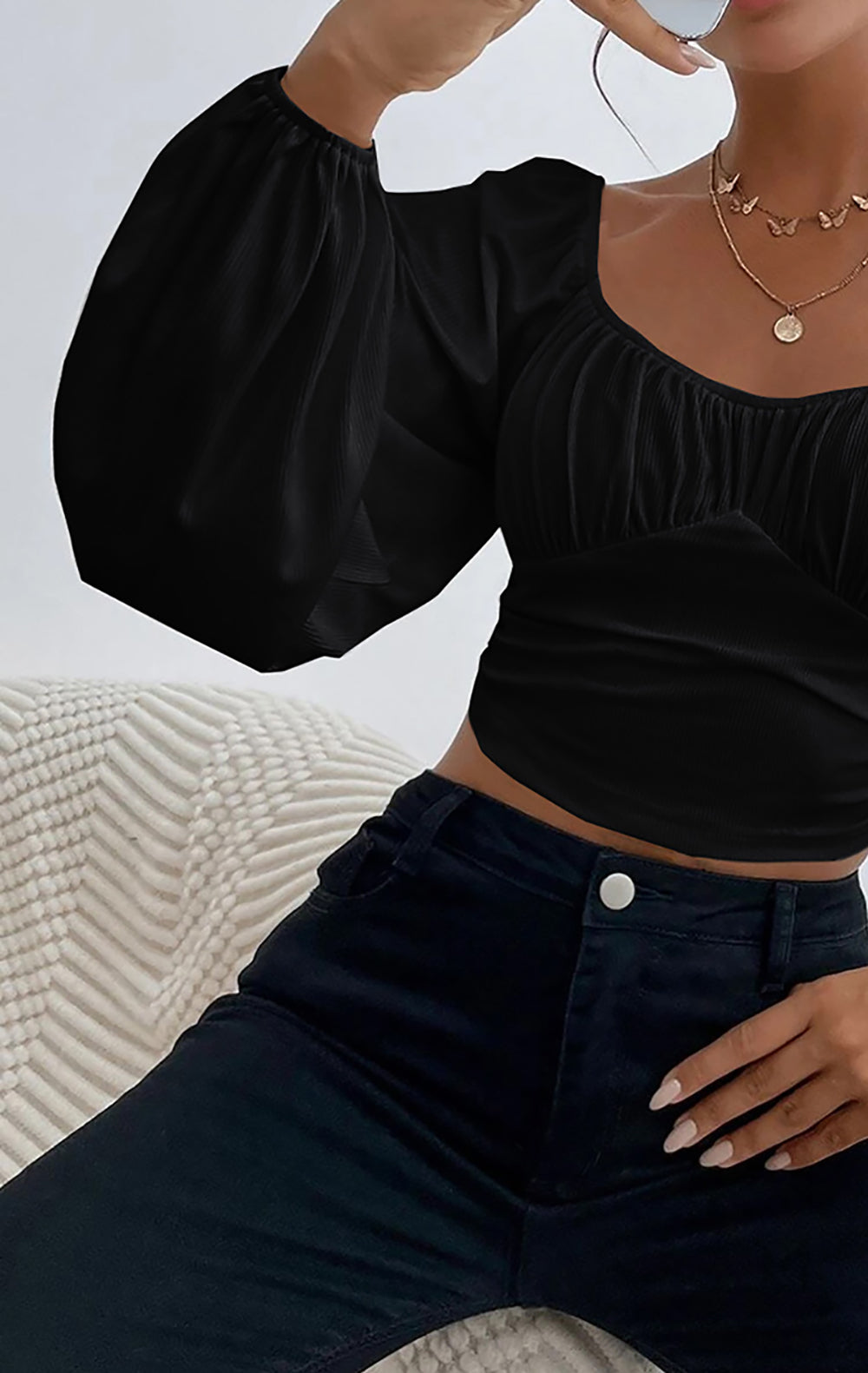 Women Sweetheart Neck Tank Crop Top