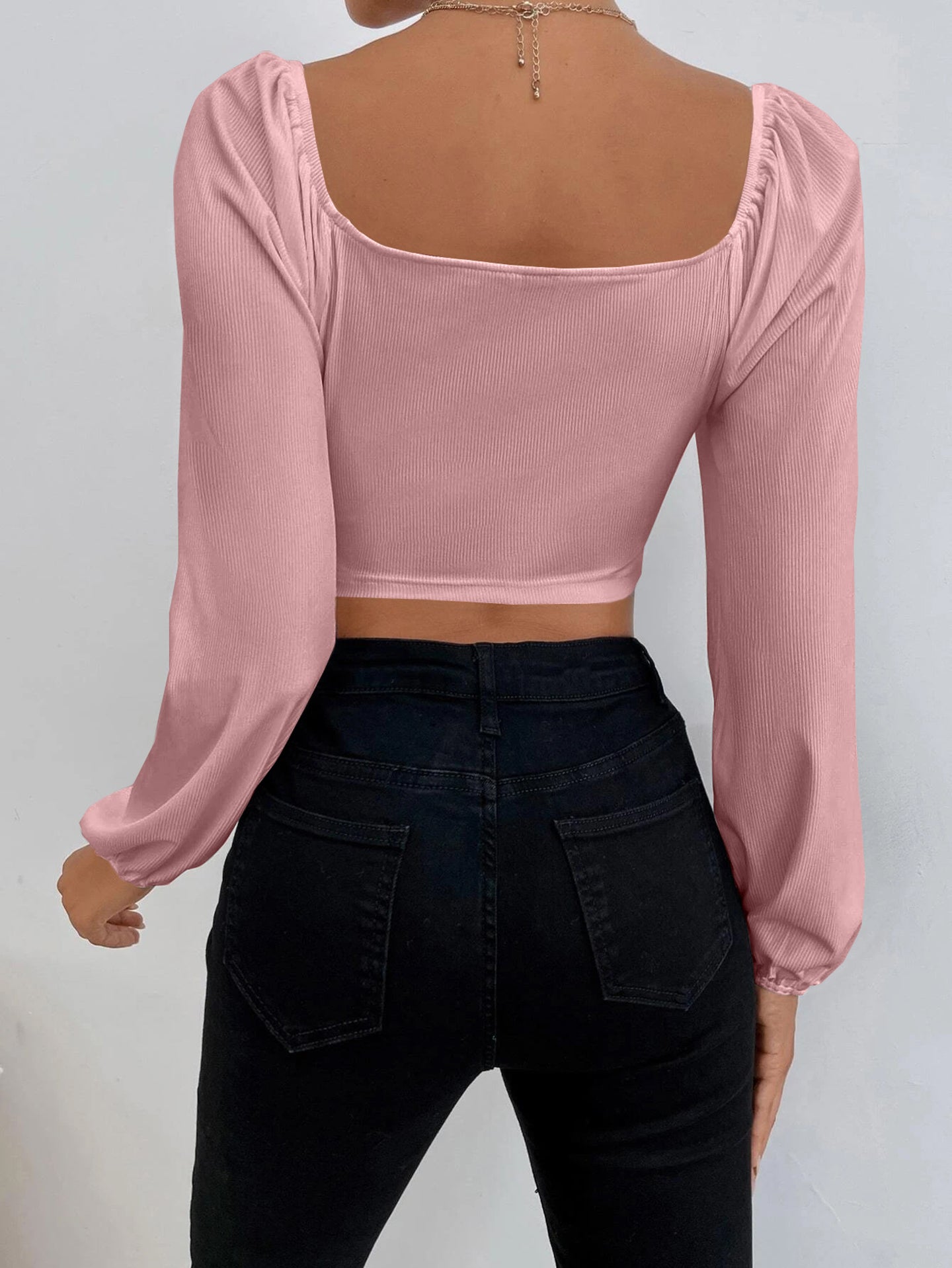 Women Sweetheart Neck Cinched Waist Top