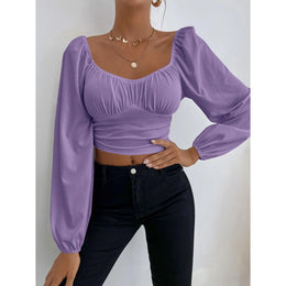 Women Scoop Neck Tank Crop Top