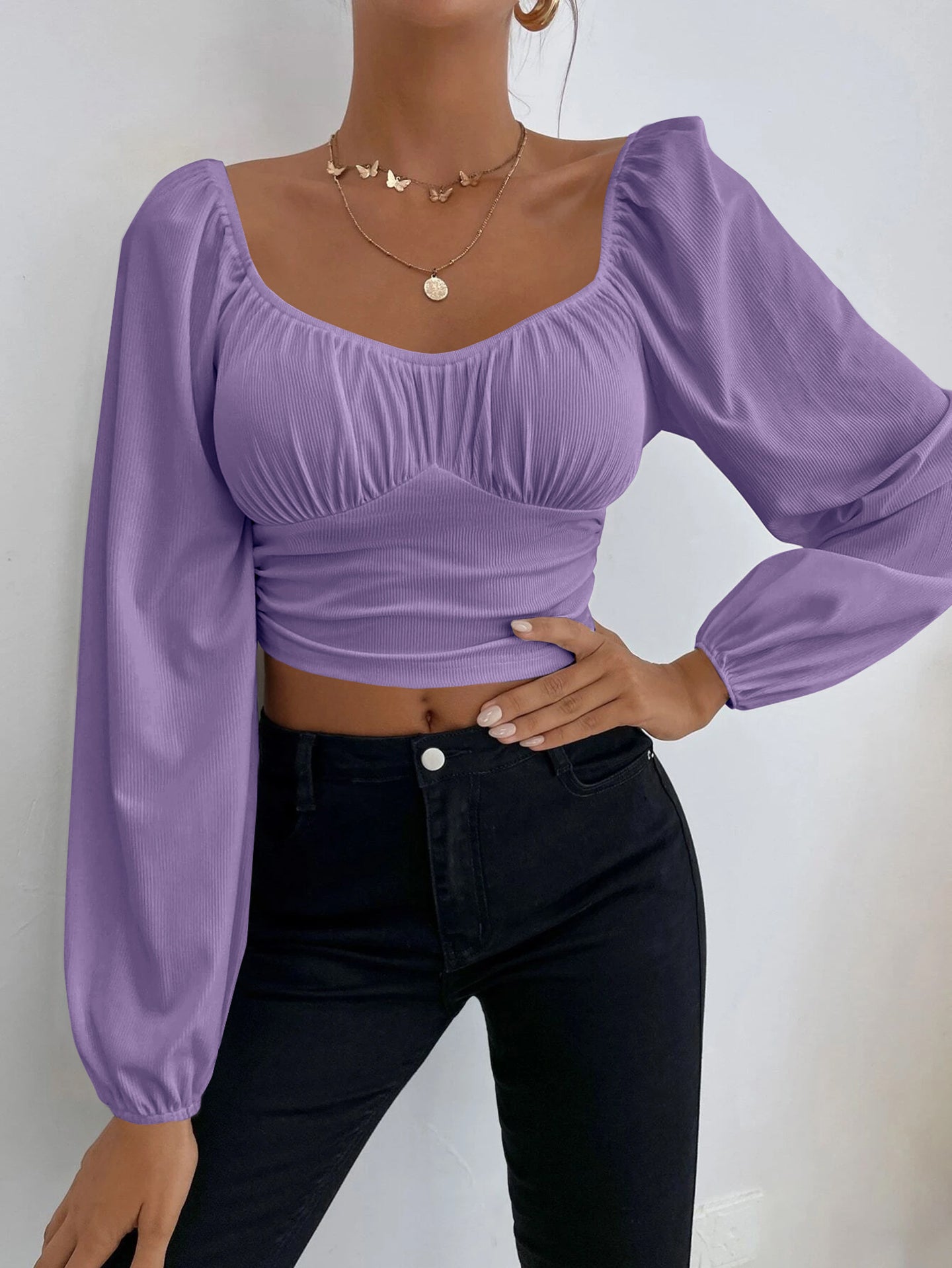 Women Scoop Neck Tank Crop Top