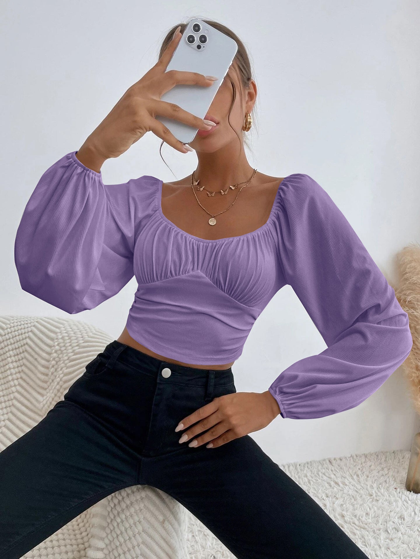 Women Scoop Neck Tank Crop Top