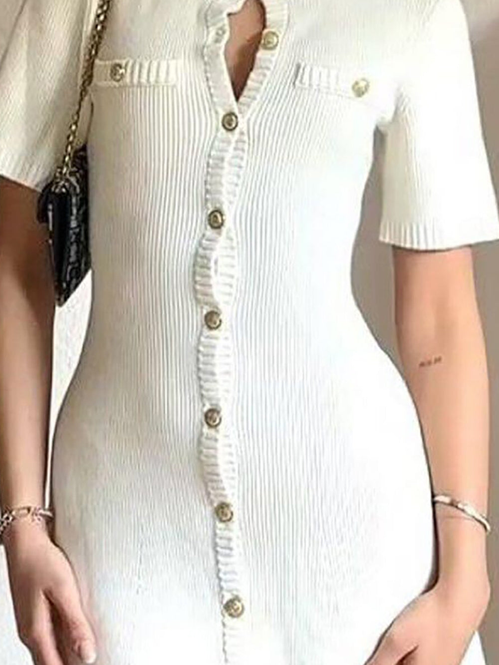 Ruffled Bodycon Dress