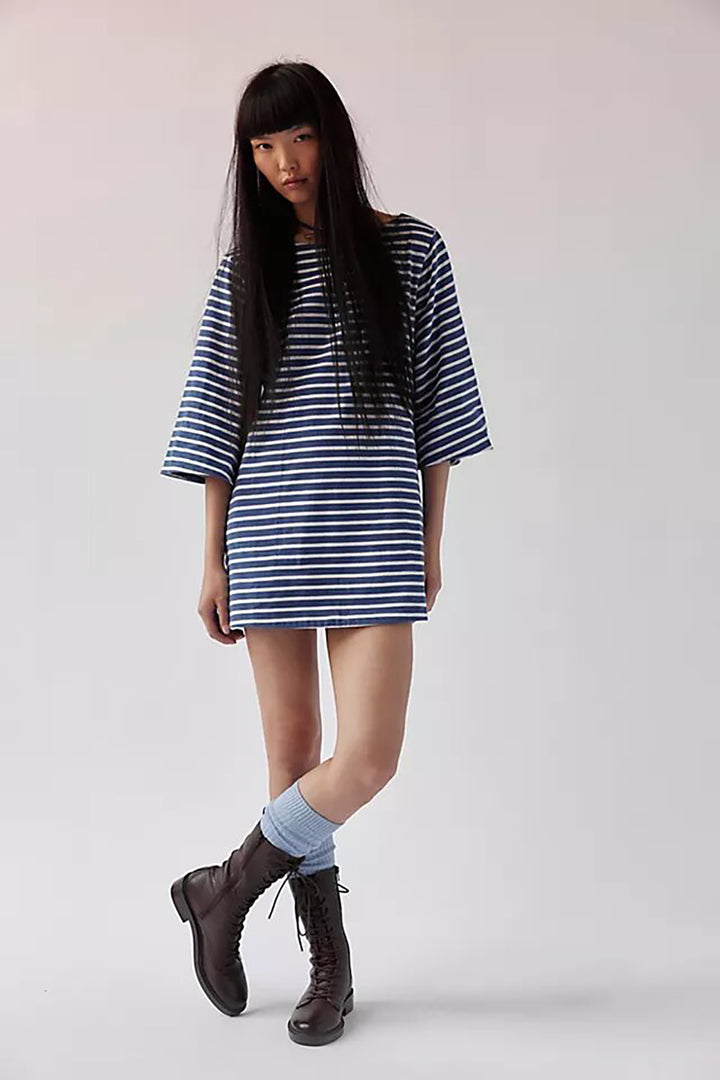 Striped T-shirt Mini Dress
