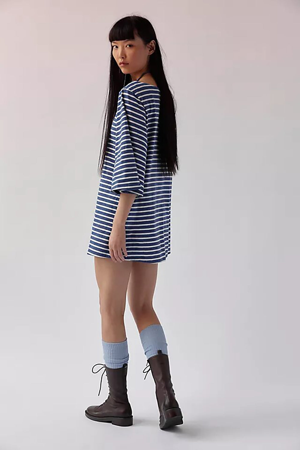 Striped T-shirt Mini Dress