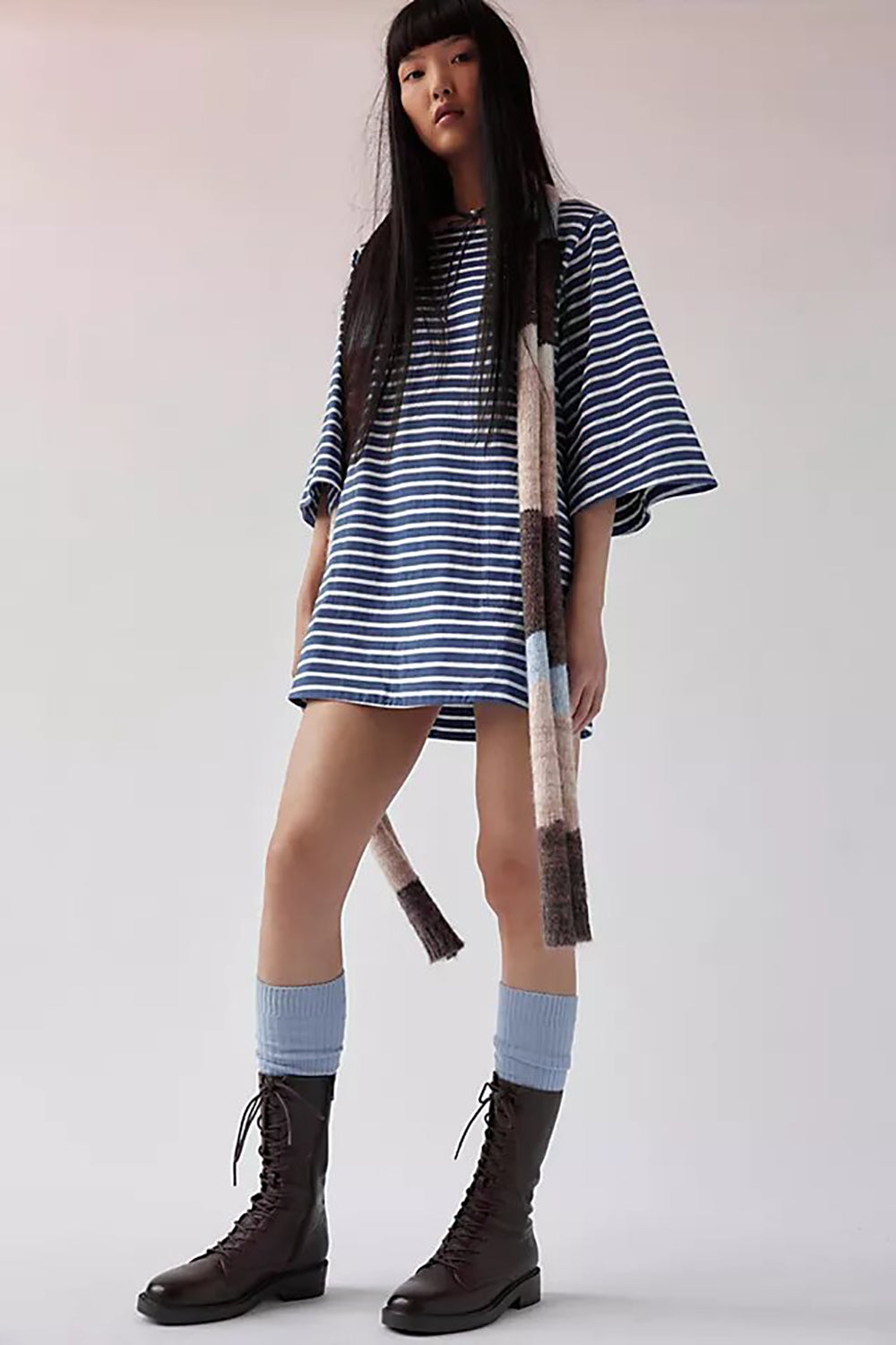 Striped T-shirt Mini Dress