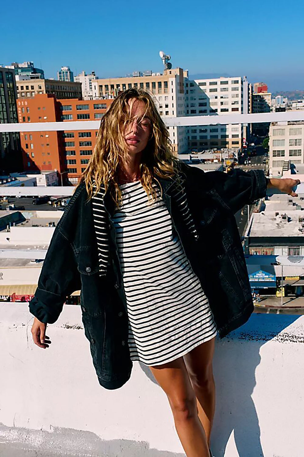 Striped T-shirt Mini Dress