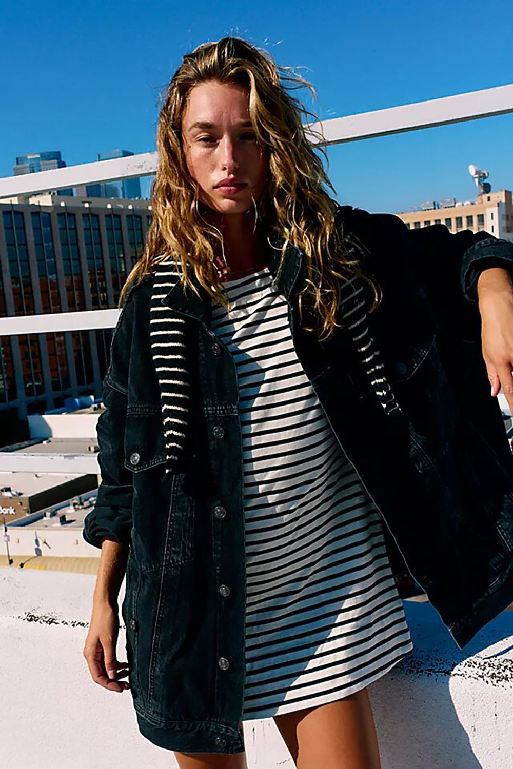 Striped T-shirt Mini Dress