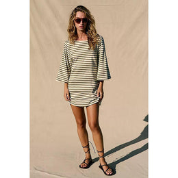 Striped T-shirt Mini Dress
