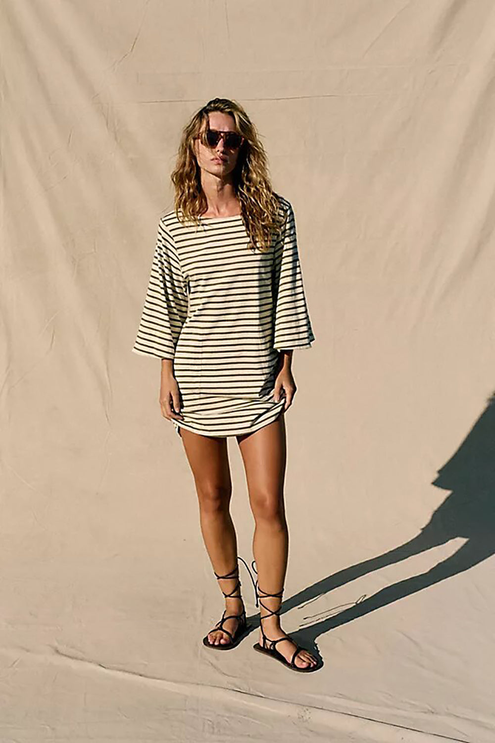 Striped T-shirt Mini Dress