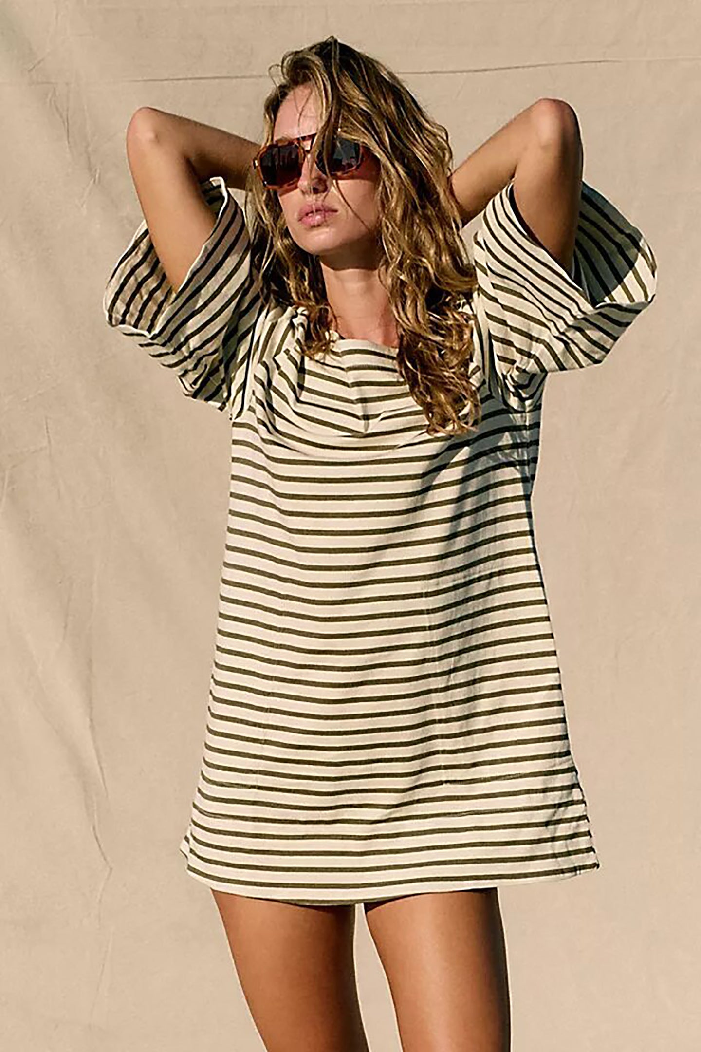 Striped T-shirt Mini Dress