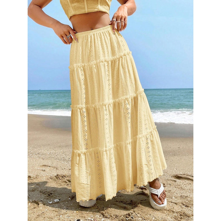 Flared Maxi Skirt
