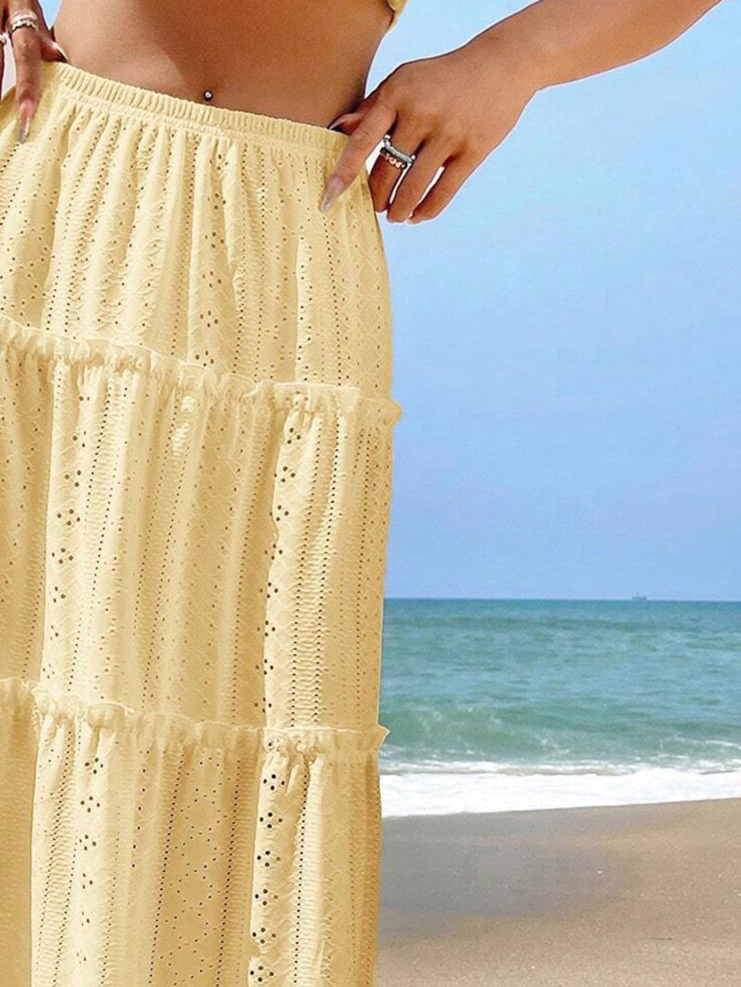 Flared Maxi Skirt