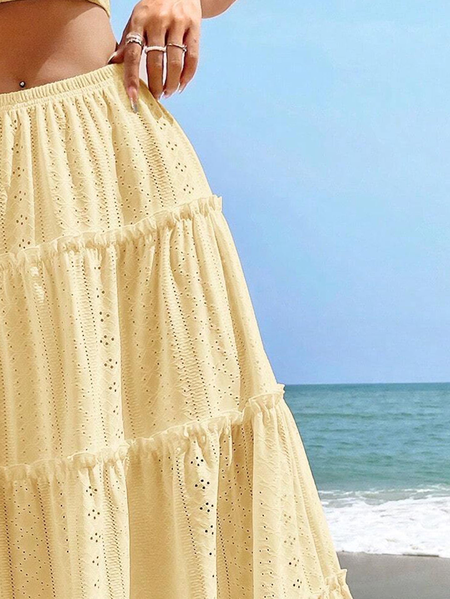 Flared Maxi Skirt