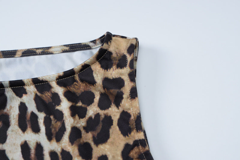 Animal Print Sheath Mini Dress