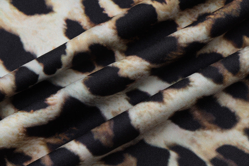 Animal Print Sheath Mini Dress