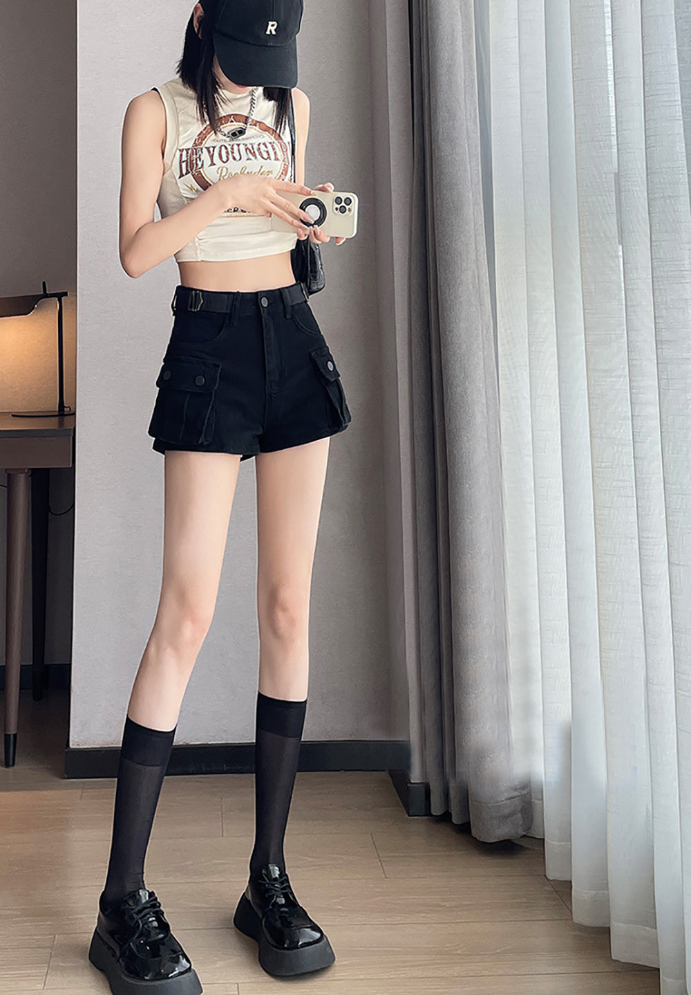 Women Slash Knee Jeans