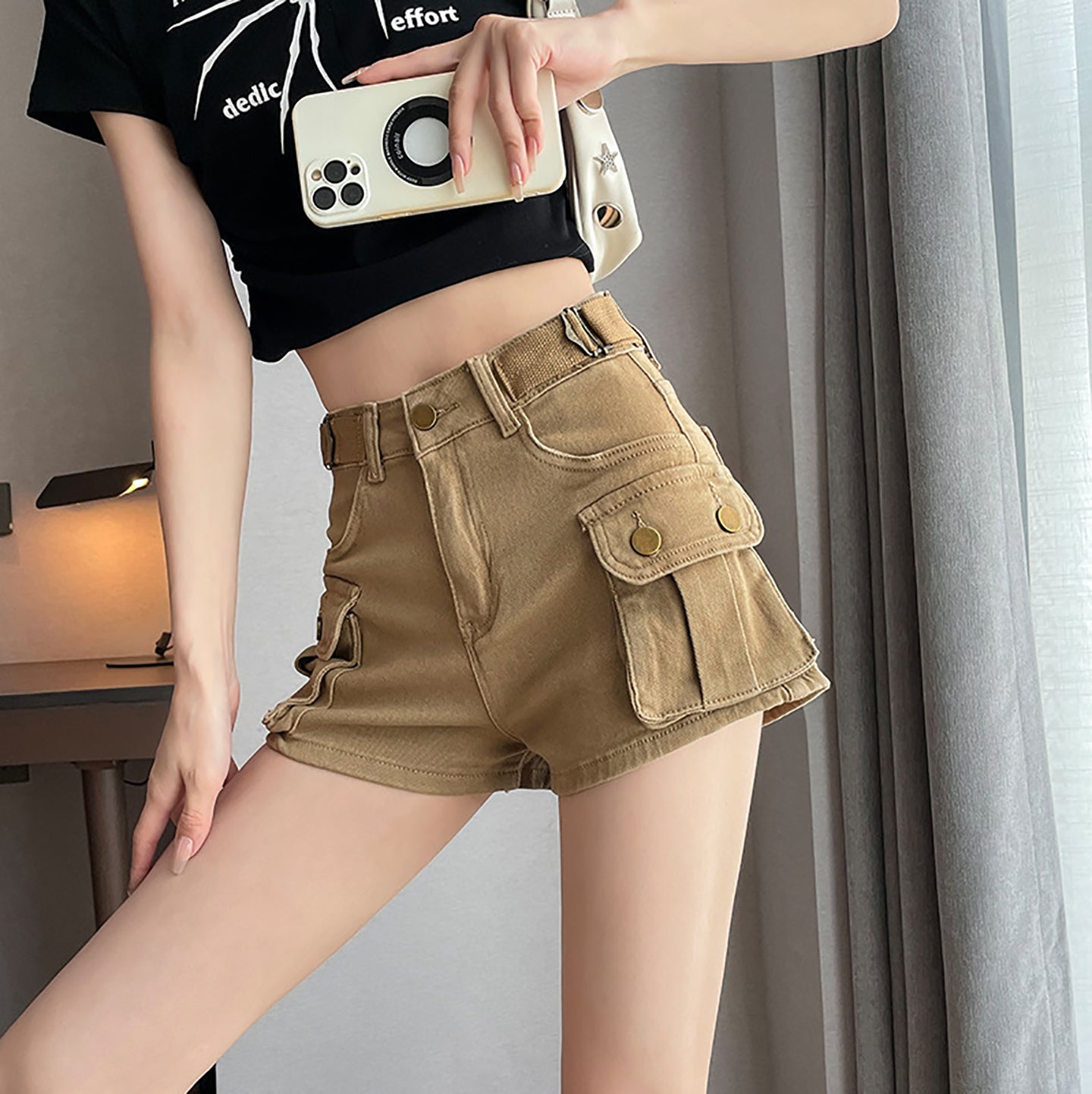 Women Slash Knee Jeans