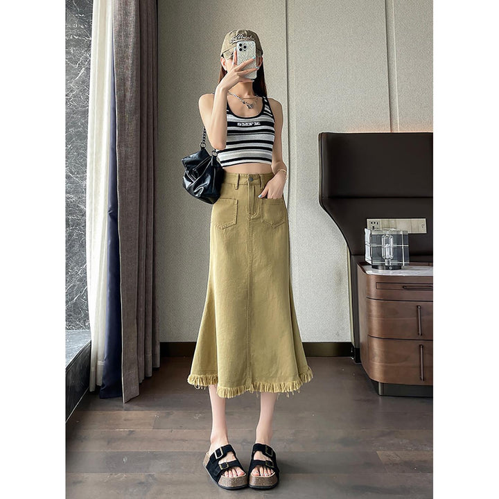 Straight Midi Skirt
