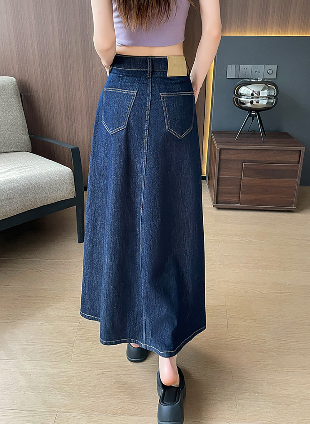 Women Straight Maxi Skirt