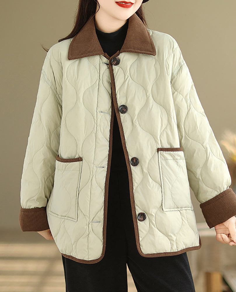 Solid Single-Breasted Jacket