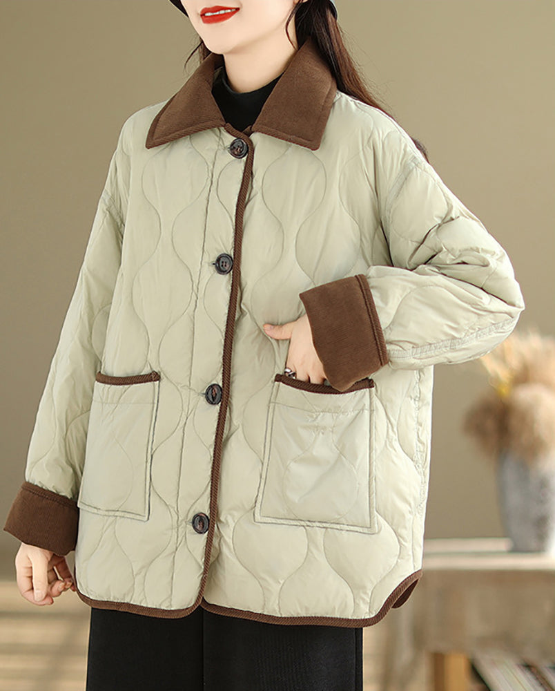 Solid Single-Breasted Jacket