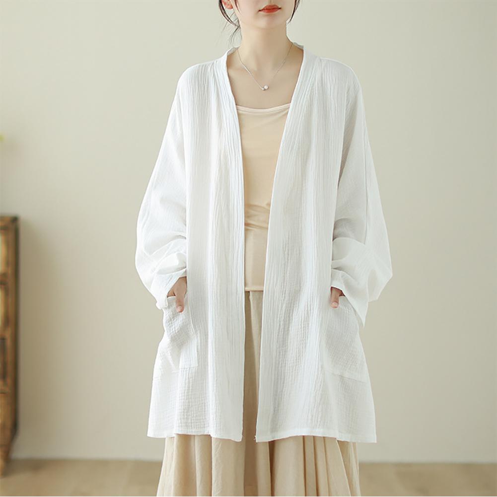 Cotton Longline Open Front Shrug