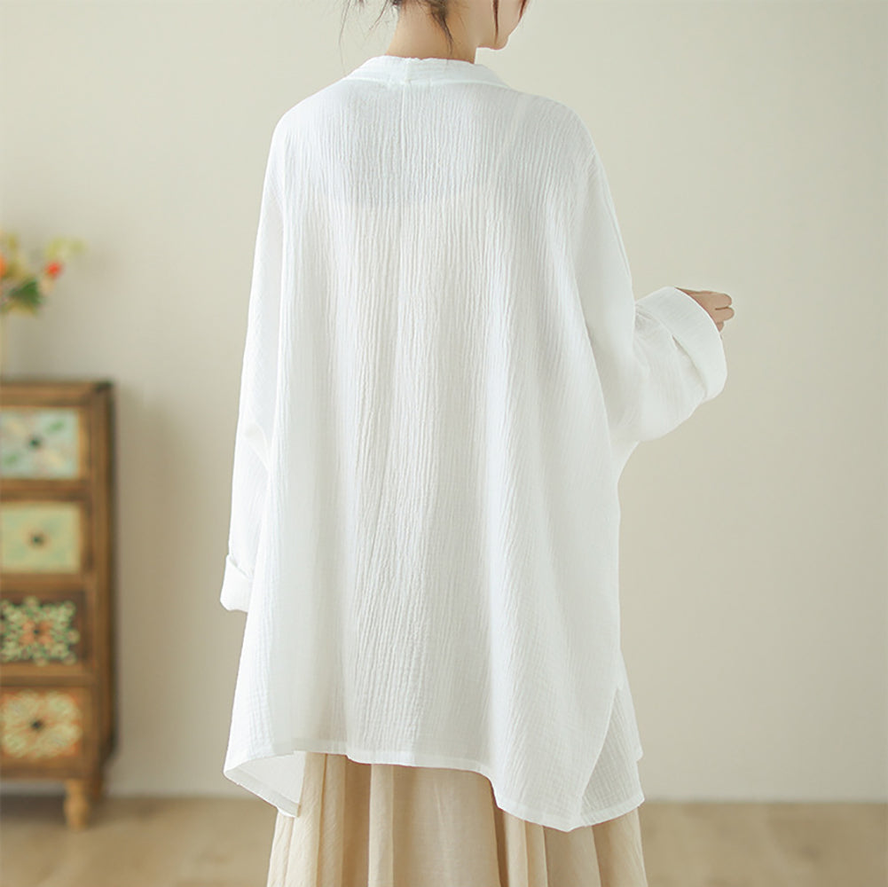 Cotton Longline Open Front Shrug