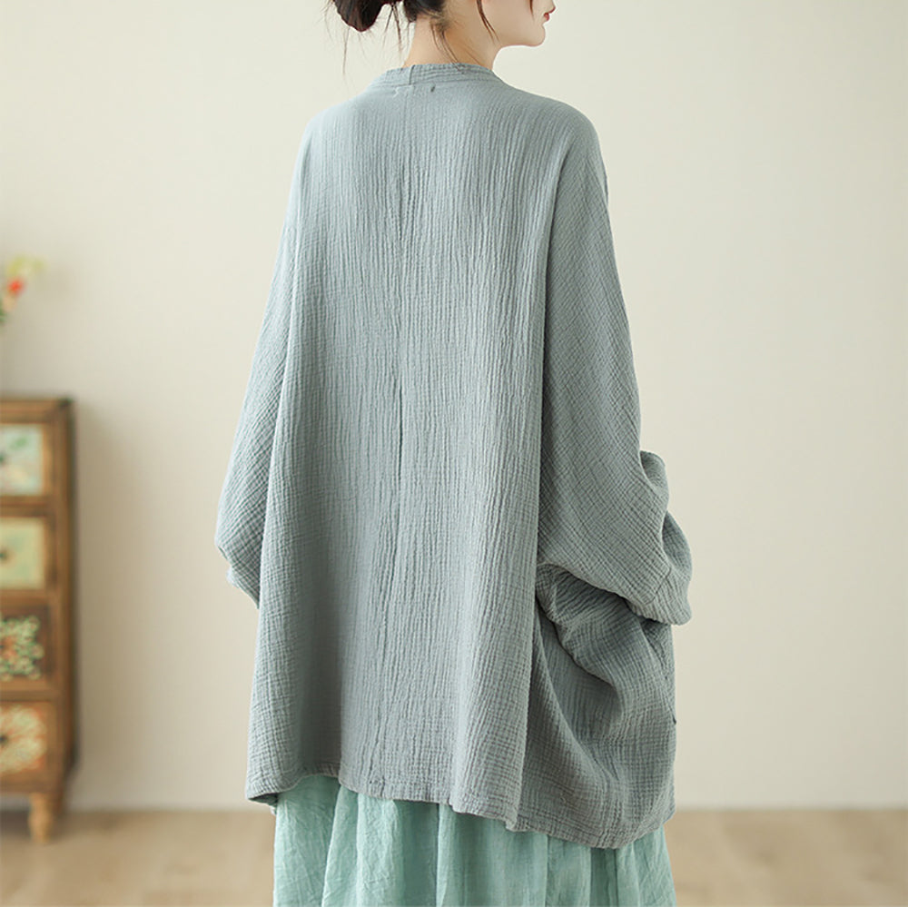 Cotton Longline Open Front Shrug