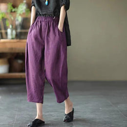 Women Loose Fit Easy Wash Parallel Trousers