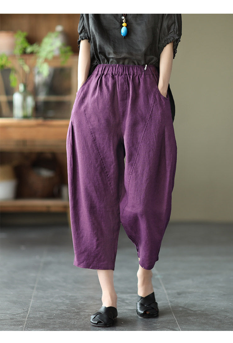 Women Loose Fit Easy Wash Parallel Trousers