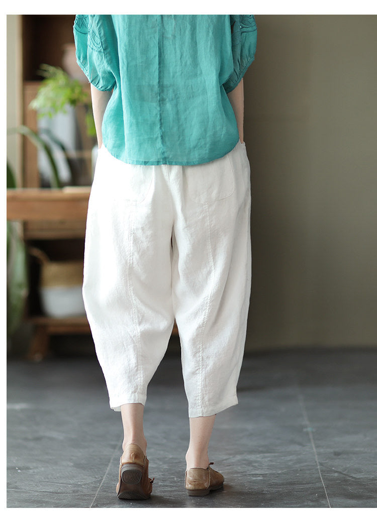 Women High-Rise Relaxed Fit Trousers