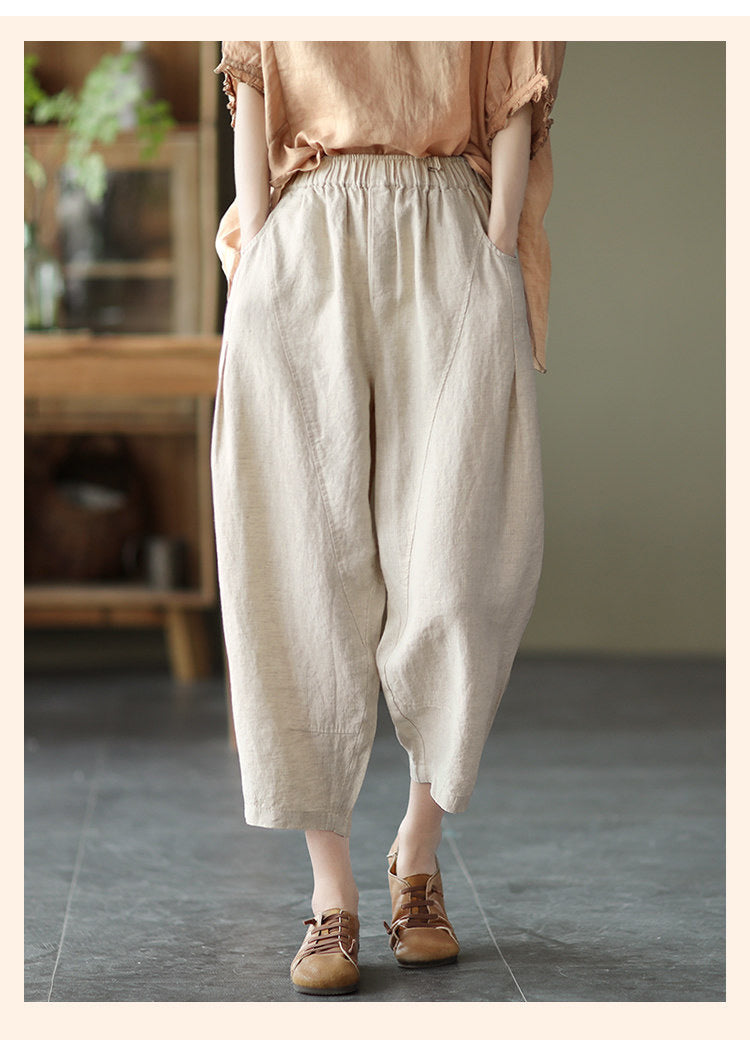 Women Loose Fit Easy Wash Trousers
